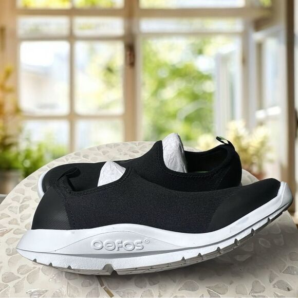 OOFOS OOMG Sport Low Slip-on Shoe Sneakers Black Size 8.5 EU 39.5 - Picture 8 of 14